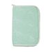 Trois Kilos Sept Bescherming voor gezondheidsboekje voor baby's – moederschap – geboorte – ritssluiting – binnenkleppen – watergroen – beige rand – oceaanmotief – 25 x 17,5 cm