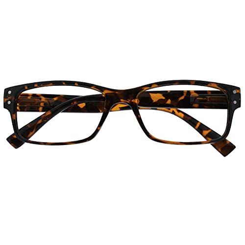 Men's Brown Tortoise Large Designer Style Reading Glasses +3.00