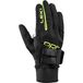 Leki PRC Shark handschoenen, zwart-neon geel, EU 7,5