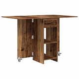 vidaXL Eettafel 115 x 70 x 75 cm Bewerkt hout Oud hout Rechthoekig