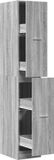 vidaXL Apothekerskast 30x41x174,5 cm bewerkt hout grijs sonoma eiken
