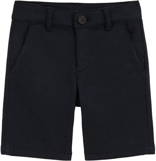 WE Fashion Jongens slim fit chino short Navy blue