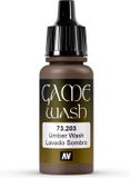Vallejo Hobbyverf Acrylverf - 73203 Game Color Wash - Umber - Acryl - Verf flesje - 18 ml