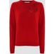Sweater with red embroidery