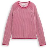 Tom Tailor Trui met ronde hals - Maat XL - pink plaited knit