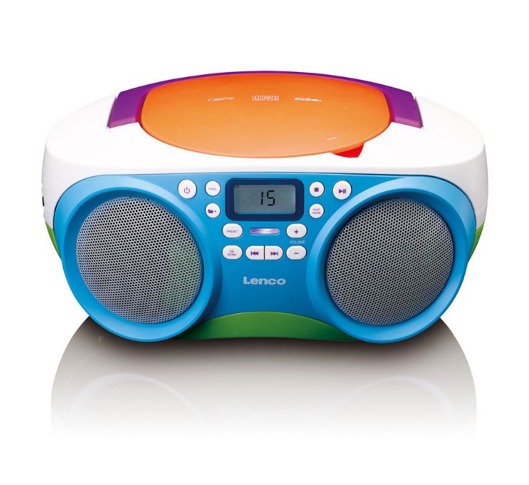 Lenco SCD41 Draagbare Radio met FM, USB, AUX en LCD Display - Multicolour