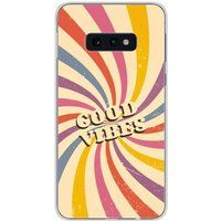 Samsung Galaxy S10e Good vibes bedrukt siliconen hoesje