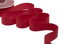 Furlanis - Poly katoen, band van poly-katoen, mat, voor geschenkverpakkingen, decoraties, gastgeschenken - rood, 25 mm x 25 m