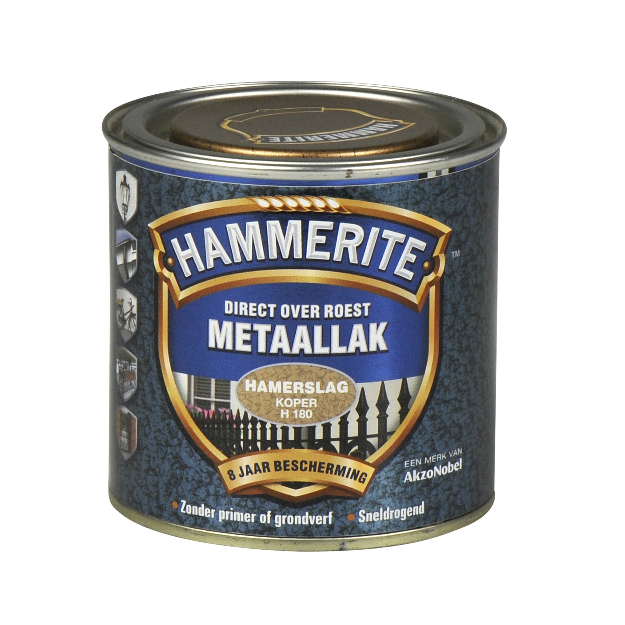 Hammerite direct over roest metaallak hamerslag koper - 250 ml