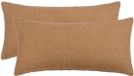 vidaXL Kussensloop 2 stuks HEERLEN Beige 40 x 70 cm Bouclé