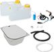 12V set de lavabo de camping, lavabo, dimensions 325x265x100mm, avec espace de rangement