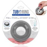 TUBRING De ultieme Tub Drain Protector Haar Catcher/Zeef/Snare - Grijs