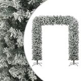 VidaXL Kunstkerstboom Groen, Wit Metaal, PVC 2150 mm 2400 mm
