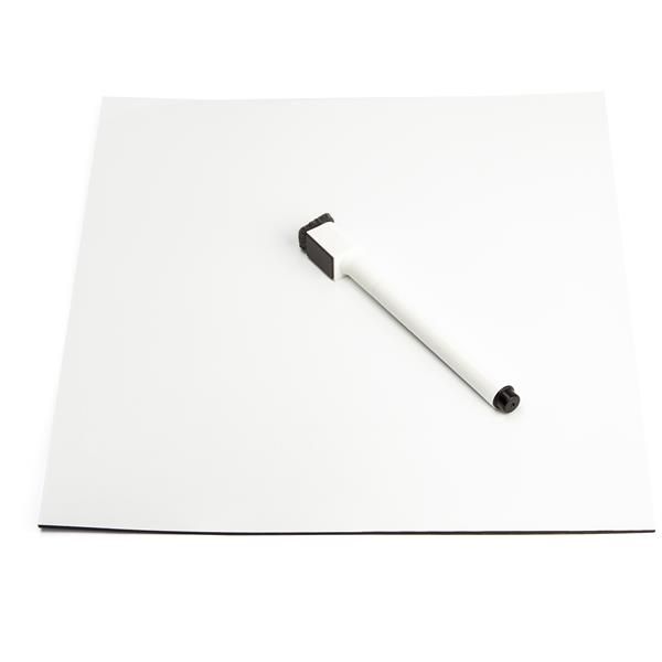StarTech.com Magneet mat - 24 cm x 27 cm - Zwart/Wit