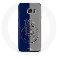 Maniacase Hoesje Samsung Galaxy S6 fcp porto blauw en grijs scharnier