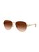 COACH Lunettes de soleil 'CDP37' ambre gris / or