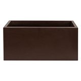 WellHome Top Garden Rotri Bloempot van polyethyleen met vorm, brons, 80 x 40 x 40 cm