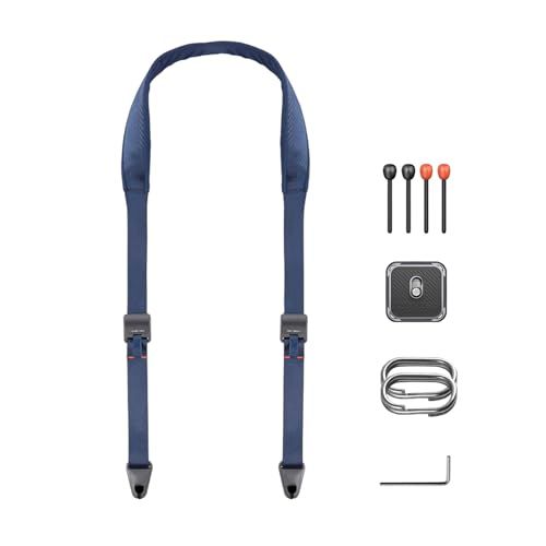 PGYTECH Camera Schouderriem Snelkoppelbaar – Brede Camera Riem voor Fotografen – 110-152 CM Verstelbare Camera Halsriem voor DSLR SLRDonkerblauw