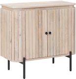 vidaXL Dressoir 70 x 30 x 65 cm Massief Mangohout en Geëngineerd Hout