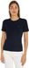 Tommy Hilfiger Damen Kurzarm Stricktop, Blau (Desert Sky), XXS