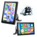 7-inch display magnetisch, 360 graden draaibaar, compatibel met CarPlay en Android Auto, ingang AUX, radio FM, Bluetooth, camera, resolutie 1024 x 600, navigatie GPS