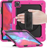 Casecentive Handstrap Pro Hardcase met handvat iPad Pro 12.9 2022 / 2021 / 2020 / 2018 roze