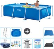 Intex Rechthoekig Frame Zwembad - 260 x 160 x 65 cm - Blauw