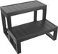 Whirlpool & Spa Trap - 2 treden - WPC - Zwart