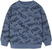 Vertbaudet Pull imprimé pour garçon bleu moyen