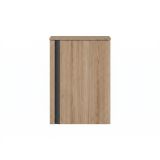 Saniclass Chaci Fonteinonderkast - 40x55cm - 1 deur - met topblad - warm eiken SW1529798/SW1529796