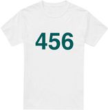 Squid Game Player 456 Heren T-shirt - wit - XXL