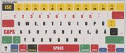 kwmobile QWERTZ Duits toetsenbord stickers geschikt voor Apple MacBook Air 13.6 M2 (A2681) Touch ID model