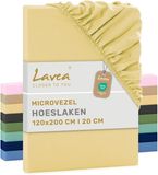 Lavea® Hoeslaken 120x200 cm Beige