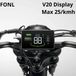FONL H6C LCD Display – Geschikt voor OUXI V20 – Fatbike Fietscomputer – 25 km/u Begrensd