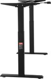 VEVOR Bureauframe met Dubbele Motor, Verstelbare Hoogte 70-117 Cm en Lengte 110-178 Cm, Elektrisch Tafelframe, Ergonomische Doe-Het-Werkstationbasis (Alleen Zwart Frame)