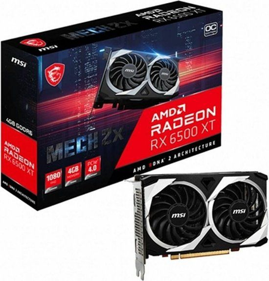 MSI MECH RADEON RX 6500 XT 2X 4G OC - Graphics card - 4 GB GDDR6