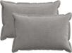 vidaXL - Kussensloop - 2 stuks - HOUTEN - Lichtgrijs - 30 x 50 cm - corduroy