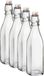 Bormioli Rocco Beugelfles/Weckfles - 6x - 1 Liter - Glas - Vierkant - Transparant