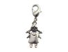 INNSPIRO Mooie bedels metalen hangers voor meisjes, met karabijnhaak, 12 x 18 mm, 25 stuks