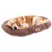 Ferplast Hondenmand RELAX MICROFLEECE, Grote Hondenbed honden en katten, Warm en Zacht Microfleece Kussen, Machine wasbaar, 100 x 63 x 12 cm. Dovegrijs