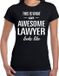 Bellatio Decorations Awesome lawyer - geweldige advocate cadeau t-shirt zwart dames - beroepen shirts / verjaardag cadeau L