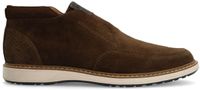Manfield - Heren - Bruine suède chelsea boots - Maat 40