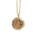 Mystic Moments Zeven Chakras | Aromatherapie Olie Diffuser Goud Ketting Locket met Pad - 5055411998854