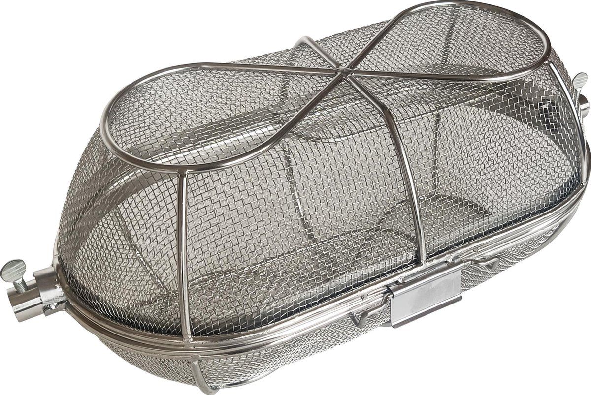 BBQNOVATION Rotisserie mandje voor BBQ - RVS - 0635292427152