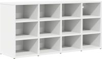 vidaXL Schoenenkast 103 x 30 x 51 cm bewerkt hout wit