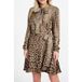 GUESS Alanis Wrap W/tie Ls Charming Leopard Deg Maat: 46 | Robes chemise Outlet | Femmes | Brun