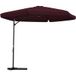 Parasol de jardin avec mât en acier 300 cm rouge bordeaux