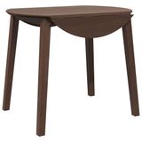 VidaXL Eettafel bruin massief hout rubber