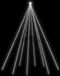 vidaXL LED-kerstboom - binnen - buiten - 1300 - LEDs - koud - wit - 8 - m