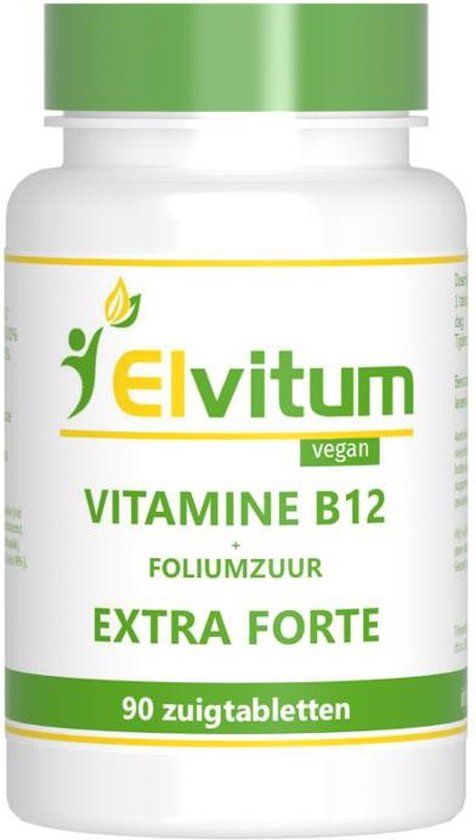 Elvitum How2behealthy Vitamine B12 + Foliumzuur extra forte - 90ZT
